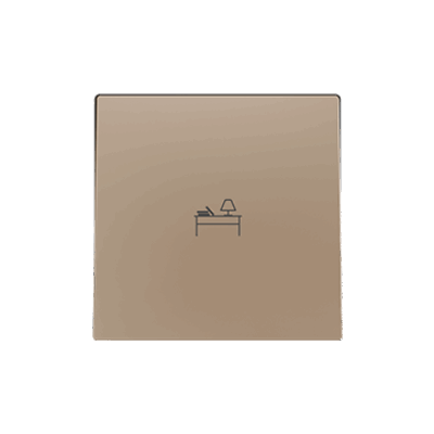 830004204 – ZS55. Tecla para mecanismo 55×55 mm – Champagne – Personalizada. Mínimo 100 unidades por diseño.