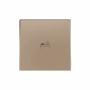 830004204 - ZS55. Tecla para mecanismo 55x55 mm - Champagne - Personalizada. Mínimo 100 unidades por diseño.