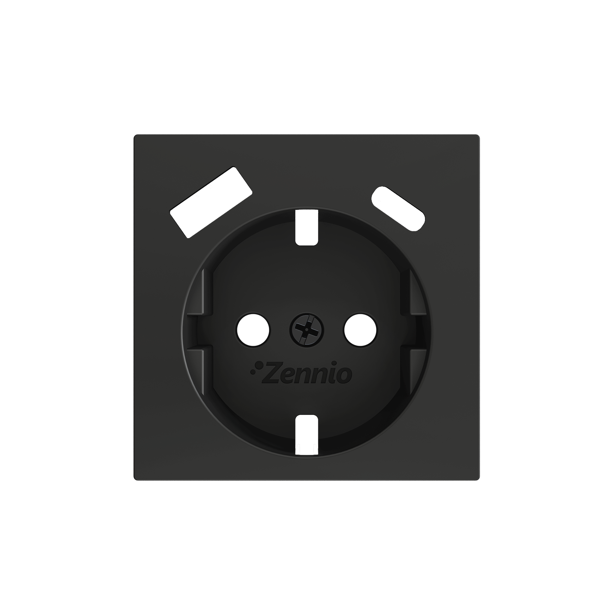 ZS55CSC2USA - ZS55. Tapa para base de enchufe Schuko con USB C y A 55x55 mm - Antracita.