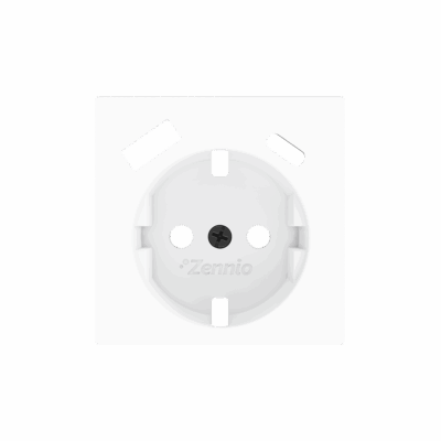 ZS55CSC2USMW – ZS55. Tapa para base de enchufe Schuko con USB C y A 55×55 mm – Blanco mate.