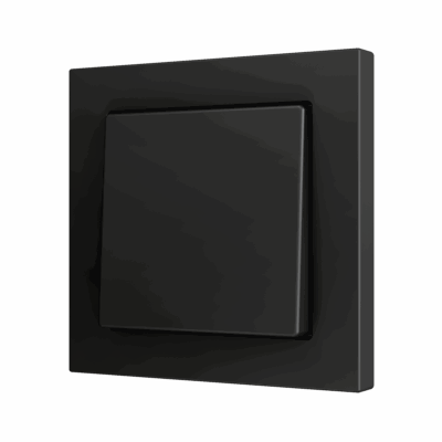ZS55CSOFT11A – ZS55. Tecla simple para pulsador Soft KNX 55×55 mm. Pulsación abajo – Antracita.