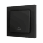 ZS55CSOFT11DA - ZS55. Tecla simple para pulsador Soft KNX 55x55 mm. Pulsación abajo - Icono de timbre - Antracita.
