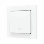 ZS55CSOFT11LMW - ZS55. Tecla simple para pulsador Soft KNX 55x55 mm. Pulsación abajo - Icono de luz - Blanco mate.