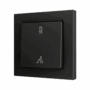 ZS55CSOFT12AC - ZS55. Tecla simple para pulsador Soft KNX 55x55 mm. Pulsación arriba&abajo - Antracita - Personalizada. Mínimo 100 unidades por diseño.