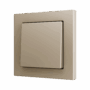 ZS55CSOFT12C - ZS55. Tecla simple para pulsador Soft KNX 55x55 mm. Pulsación arriba&abajo - Champagne.
