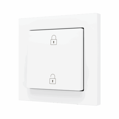 ZS55CSOFT12MWC – ZS55. Tecla simple para pulsador Soft KNX 55×55 mm. Pulsación arriba&abajo – Blanco mate – Personalizada. Mínimo 100 unidades por diseño.