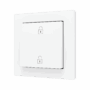 ZS55CSOFT12MWC - ZS55. Tecla simple para pulsador Soft KNX 55x55 mm. Pulsación arriba&abajo - Blanco mate - Personalizada. Mínimo 100 unidades por diseño.