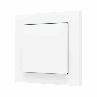 ZS55CSOFT12MW – ZS55. Tecla simple para pulsador Soft KNX 55×55 mm. Pulsación arriba&abajo – Blanco mate.