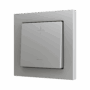 ZS55CSOFT12SC - ZS55. Tecla simple para pulsador Soft KNX 55x55 mm. Pulsación arriba&abajo - Silver - Personalizada. Mínimo 100 unidades por diseño.