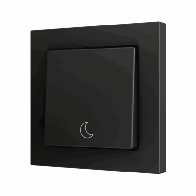 ZS55CSOFT11AC – ZS55. Tecla simple para pulsador Soft KNX 55×55 mm. Pulsación abajo – Antracita – Personalizada. Mínimo 100 unidades por diseño.