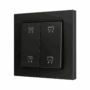 ZS55CSOFT24AC - ZS55. Tecla doble para pulsador Soft KNX 55x55 mm. Pulsación arriba&abajo - Antracita - Personalizada. Mínimo 100 unidades por diseño.