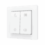 ZS55CSOFT24MWC - ZS55. Tecla doble para pulsador Soft KNX 55x55 mm. Pulsación arriba&abajo - Blanco mate - Personalizada. Mínimo 100 unidades por diseño.