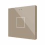 ZVIFR1C - Flat RGB 1. Pulsador capacitivo de cristal – 1 botón - Champagne.