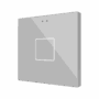 ZVIFR1S -Flat RGB 1. Pulsador capacitivo de cristal – 1 botón - Plata.