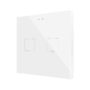 ZVIFR2W -Flat RGB 2. Pulsador capacitivo de cristal – 2 botones - Blanco.