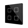 ZVIFR4A - Flat RGB 4. Pulsador capacitivo de cristal – 4 botones - Antracita.