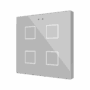 ZVIFR4S - Flat RGB 4. Pulsador capacitivo de cristal – 4 botones - Plata.