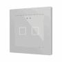 ZVIFR55X2S - Flat RGB 55 X2. Pulsador capacitivo de cristal 55x55 – 2 botones - Plata (marco ZS55 no incluido).