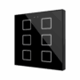 ZVIFR6A - Flat RGB 6. Pulsador capacitivo de cristal – 6 botones - Antracita.