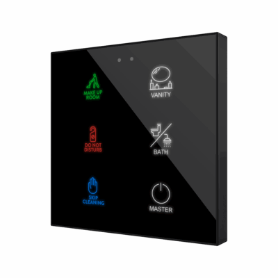 ZVIFR6 – Flat RGB 6. Pulsador capacitivo de cristal – 6 botones – Personalizado.
