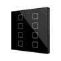 ZVIFR8A - Flat RGB 8. Pulsador capacitivo de cristal – 8 botones - Antracita.