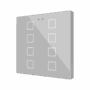 ZVIFR8S - Flat RGB 8. Pulsador capacitivo de cristal – 8 botones - Plata.
