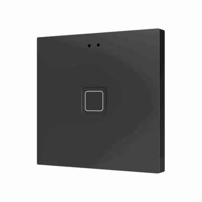 ZVITR1A – Tecla RGB 1. Pulsador capacitivo de policarbonato – 1 botón – Antracita.