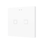 ZVITR2W - Tecla RGB 2. Pulsador capacitivo de policarbonato - 2 botones - Blanco.