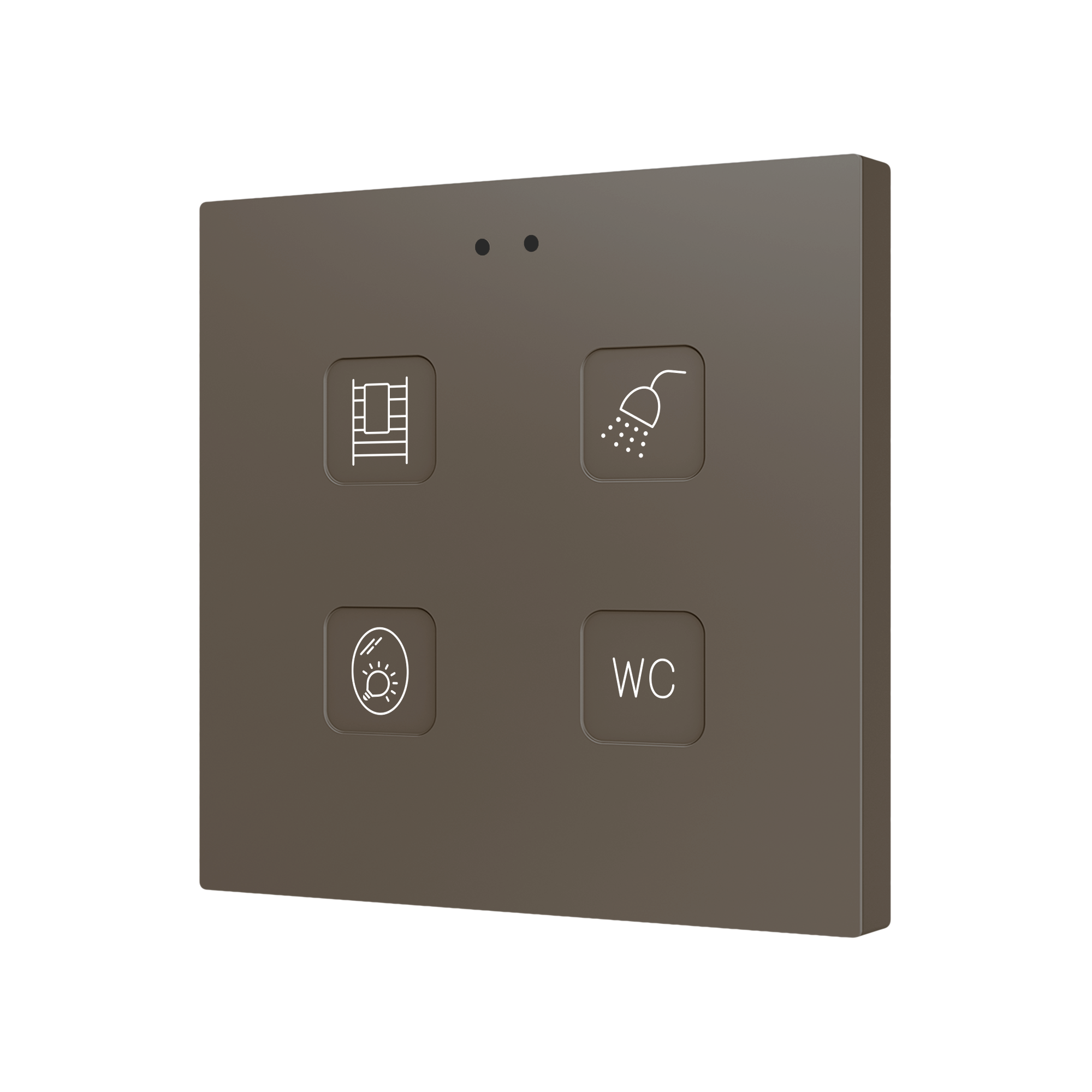 ZVITR4 - Tecla RGB 4. Pulsador capacitivo de policarbonato - 4 botones - Personalizado. - Imagen 2