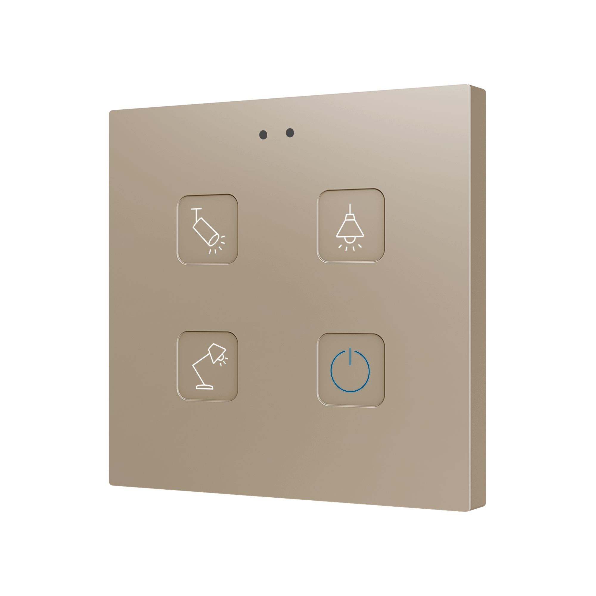 ZVITR4 - Tecla RGB 4. Pulsador capacitivo de policarbonato - 4 botones - Personalizado. - Imagen 7