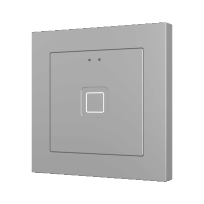 ZVITR55X1S – Tecla RGB 55 X1. Pulsador capacitivo de policarbonato 55×55 – 1 botón – Plata (marco ZS55 no incluido).