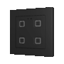 ZVITR55X4A - Tecla RGB 55 X4. Pulsador capacitivo de policarbonato 55x55 - 4 botones - Antracita (marco ZS55 no incluido).