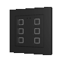ZVITR55X6A - Tecla RGB 55 X6. Pulsador capacitivo de policarbonato 55x55 - 6 botones - Antracita (marco ZS55 no incluido).