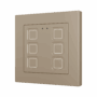 ZVITR55X6C - Tecla RGB 55 X6. Pulsador capacitivo de policarbonato 55x55 - 6 botones - Champagne (marco ZS55 no incluido).