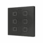 ZVITR6A - Tecla RGB 6. Pulsador capacitivo de policarbonato - 6 botones - Antracita.
