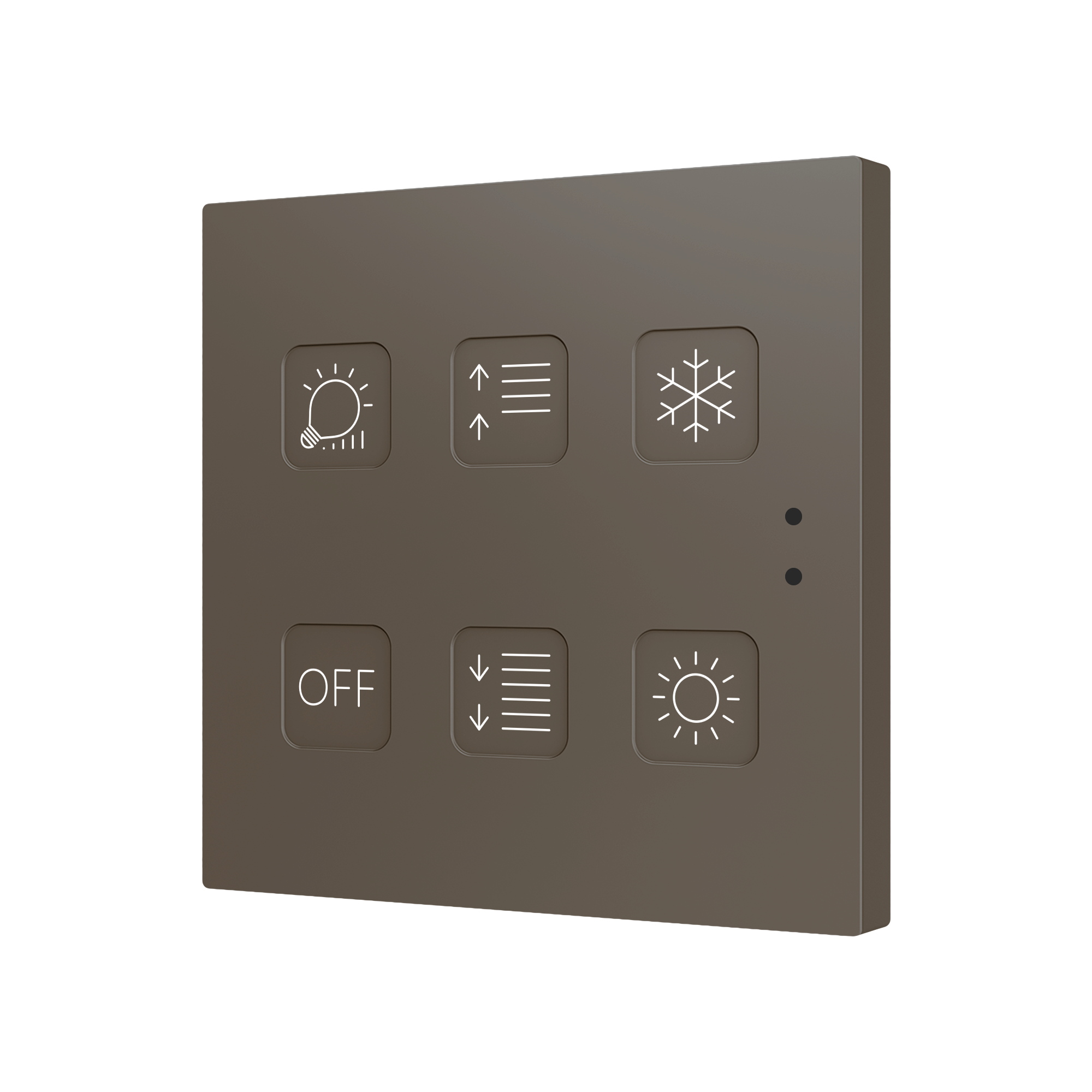 ZVITR6 - Tecla RGB 6. Pulsador capacitivo de policarbonato - 6 botones - Personalizado. - Imagen 2