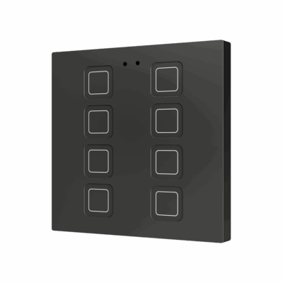ZVITR8A – Tecla RGB 8. Pulsador capacitivo de policarbonato – 8 botones – Antracita.