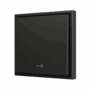 ZS701PB1KA - ZS70. Pulsador Soft simple para 1 entrada binaria 70x70 mm – Icono de llave - Antracita.