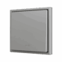 ZS701PB1KS - ZS70. Pulsador Soft simple para 1 entrada binaria 70x70 mm – Icono de llave - Plata.
