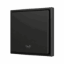 ZS701PB1LA - ZS70. Pulsador Soft simple para 1 entrada binaria 70x70 mm – Icono de luz - Antracita.