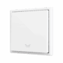 ZS701PB1LMW - ZS70. Pulsador Soft simple para 1 entrada binaria 70x70 mm – Icono de luz - Blanco mate.