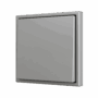 ZS701PB1S -ZS70. Pulsador Soft simple para 1 entrada binaria 70x70 mm – Plata.