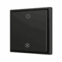 ZS701PB2AC - ZS70. Pulsador Soft simple para 2 entradas binarias 70x70 mm – Antracita - Personalizada. Mínimo 100 unidades por diseño.
