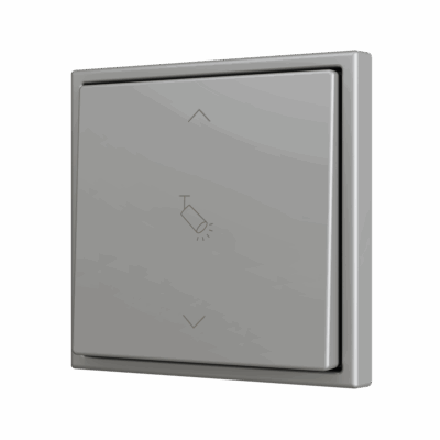 ZS701PB2SC – ZS70. Pulsador Soft simple para 2 entradas binarias 70×70 mm – Plata – Personalizada. Mínimo 100 unidades por diseño.