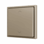 ZS701PB2SHC - ZS70. Pulsador Soft simple para 2 entradas binarias 70x70 mm - Icono de persiana – Champagne.