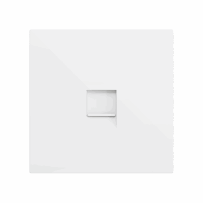 ZS70C145MW – ZS70. Tapa para conector RJ45 70×70 mm – 1 conector – Blanco mate.