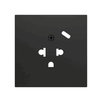 ZS70CEUA1USA – ZS70. Tapa para base de enchufe euroamericano con USB C 70X70 mm – Antracita.