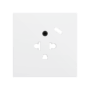 ZS70CEUA1USMW - ZS70. Tapa para base de enchufe euroamericano con USB C 70X70 mm - Blanco mate.