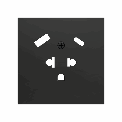 ZS70CEUA2USA – ZS70. Tapa para base de enchufe euroamericano con USB C y A 70X70 mm – Antracita.