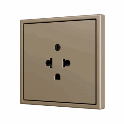 ZS70CEUAC – ZS70. Tapa para base de enchufe euroamericano 70X70 mm – Champagne.